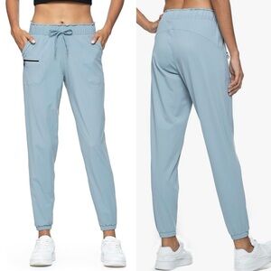 🎁NWT Kcutteyg Women's Light Blue Jogger Side Pockets Lightweight Athletic Sz 2XL